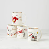 Snoopy Valentine's Day Mugs - Set of 4